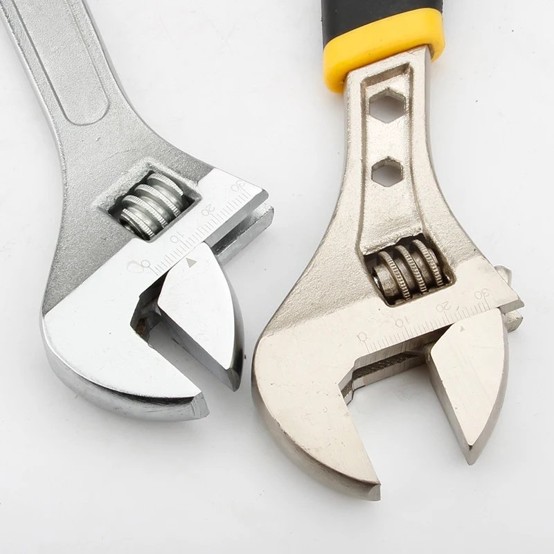 Регулируемый гаечный ключ с большим отверстием обезьянами угловой для дома