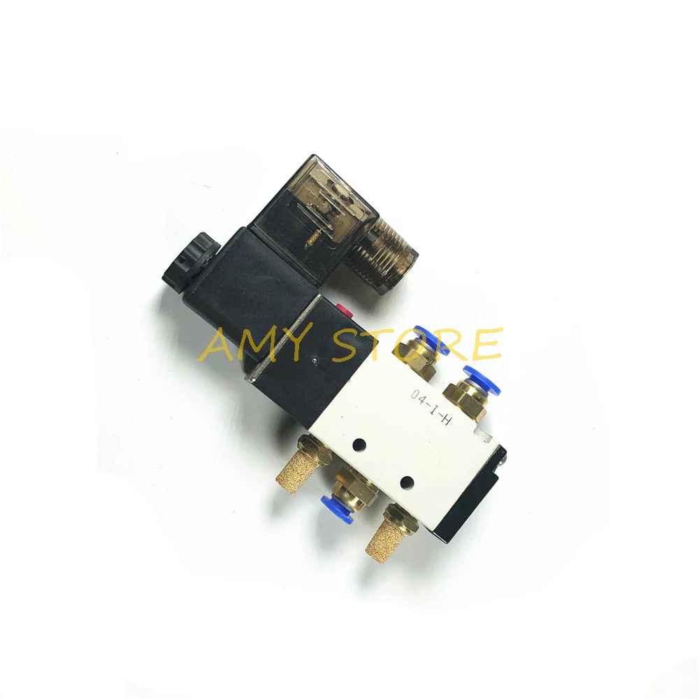 1 шт. 5-ходовой 2-позиционный электромагнитный клапан с PC-6 мм 8 10 12 вставной быстрый