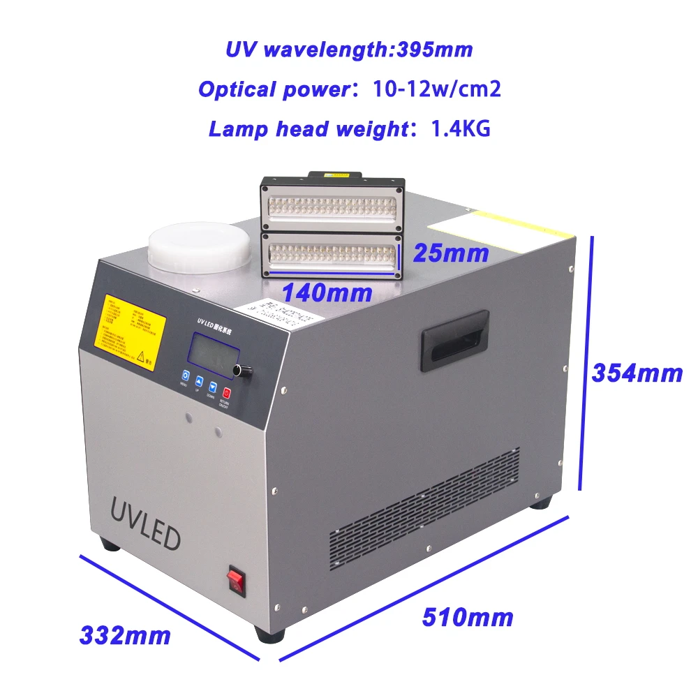 УФ-сушилка для чернил принтера 365 нм 395 с водяным охлаждением мощная УФ-лампа