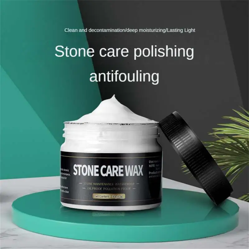 

Stone Polishing Agent Remove Stains Marble Care Wax Waterproof And Antifouling Decontamination Light Furniture Polishing 85g