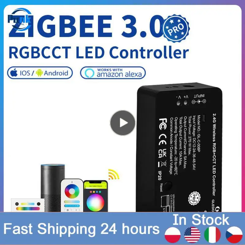 

Rf Remote Control Led Light Strip Work With Alexa Echo/google Home Work With Tuya Smartthings App Smart Led Strip Controller