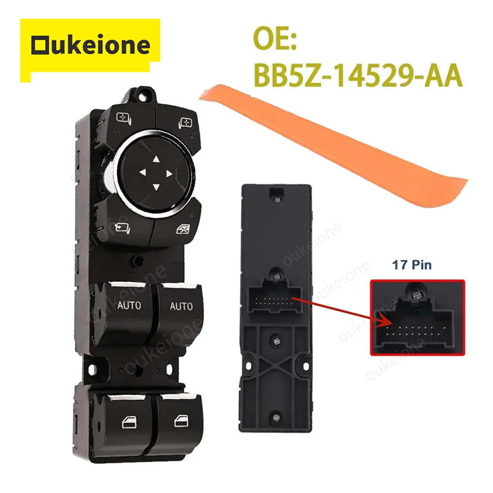 Фото BB5Z-14529-AA для Ford Explorer 2011 2012 2013 2014 2015 LHD электрический главный переключатель управления стеклоподъемником, кнопка автомобильных аксессуаров №1