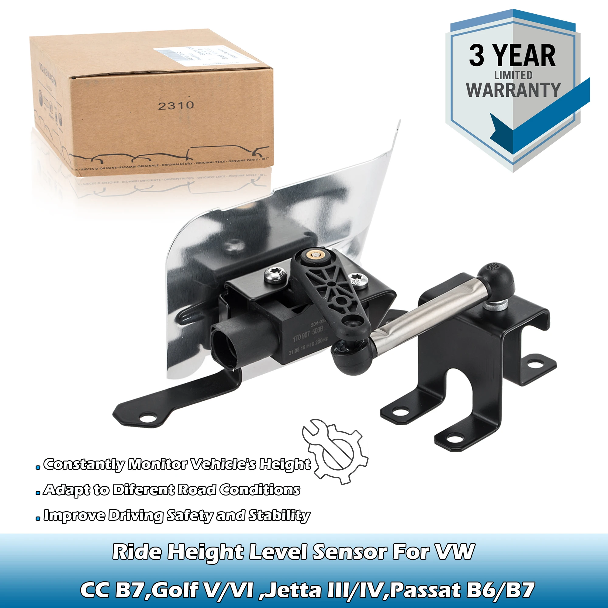 

Оригинальный OEM датчик уровня заднего моста 1K 0941273 Д,1К 0941273 Г/Н,1Т 0907503 B Для VW CC B7, Golf, Jetta, Passat B6/ B7