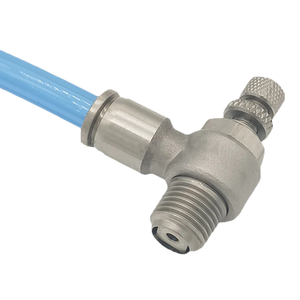 Клапан управления скоростью воздуха из нержавеющей стали M5 1/8 дюйма 1/4 3/8 BSP x 4-12 мм