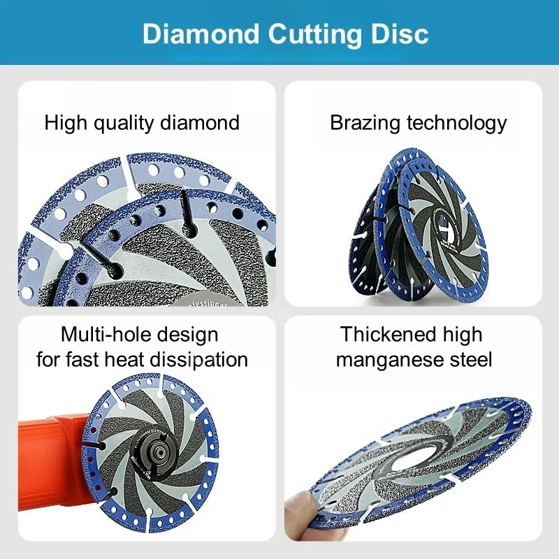 115/125/180/230 мм алмазная пила вакуумная пайка универсальный режущий диск для