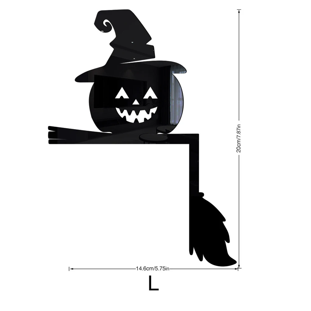 

10x7.2cm Wall Sticker 20x14.6cm Acrylic Black High Quality New Home Living Room Decoration Bathroom Wall Decals