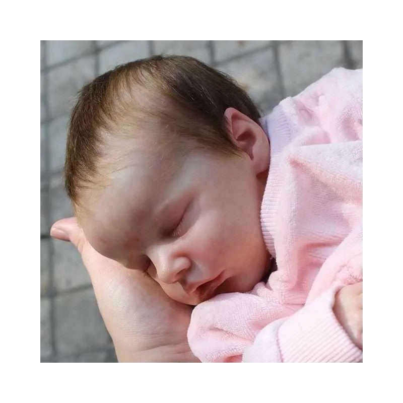 Bebe Reborn Dolls 17 Inches Lifelike Newborn Sleeping Baby Realistic Twin A Vinyl Body LoL Finished Doll Christmas Gift