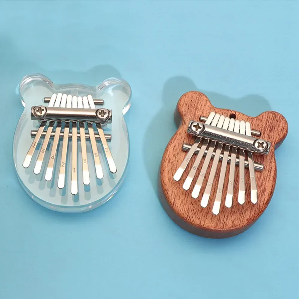 

Small Cute Keyboard Kalimba Sports Music Key Piano 8 Musical Gifts Gift Child Instrument Acrylic Thumb Mini Wooden Wearable