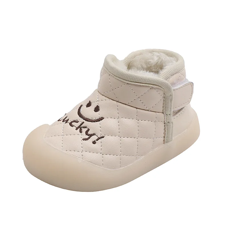 

Детские ботинки из хлопка, зимние плюшевые толстые теплые хлопковые ботинки для снега, для мальчиков и девочек, детские ботинки на мягкой по...