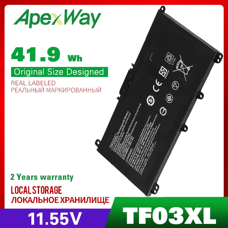 

Apexway TF03XL TF03 Battery For HP Pavilion 15-CC 14-bf033TX 14-bf108TX 14-bf008TU HSTNN-UB7J TPN-Q188 TPN-Q189 TPN-Q190 Q191