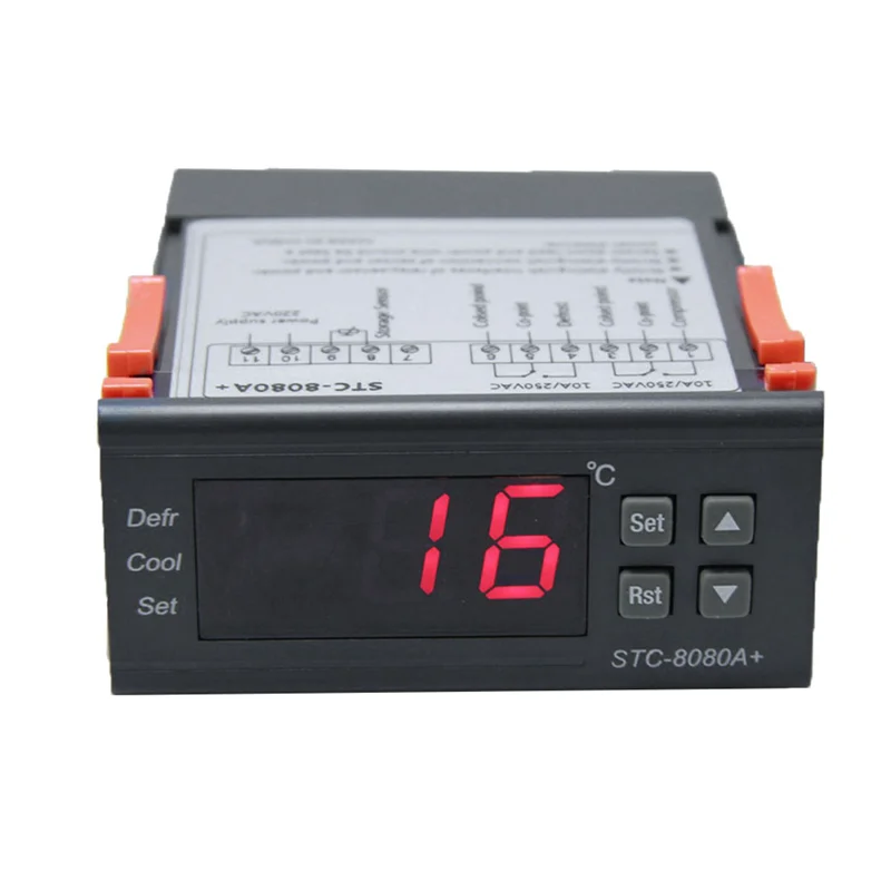 

STC-8080A+ Refrigeration Automatic Timing Defrosting Intelligent Thermostat Alarm Function 220V