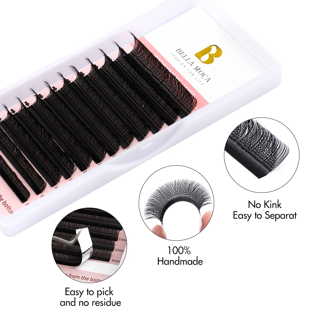Фото Bella moça M/L+ YY Shape Lashes 8-14 мм Натуральные мягкие бразильские объемные ресницы №3