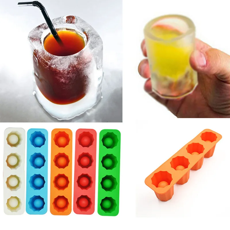 Ice Cube Tray Mold Makes Shot Glasses Ice Mould Ice Tray Summer Drinking Tool  dh2311