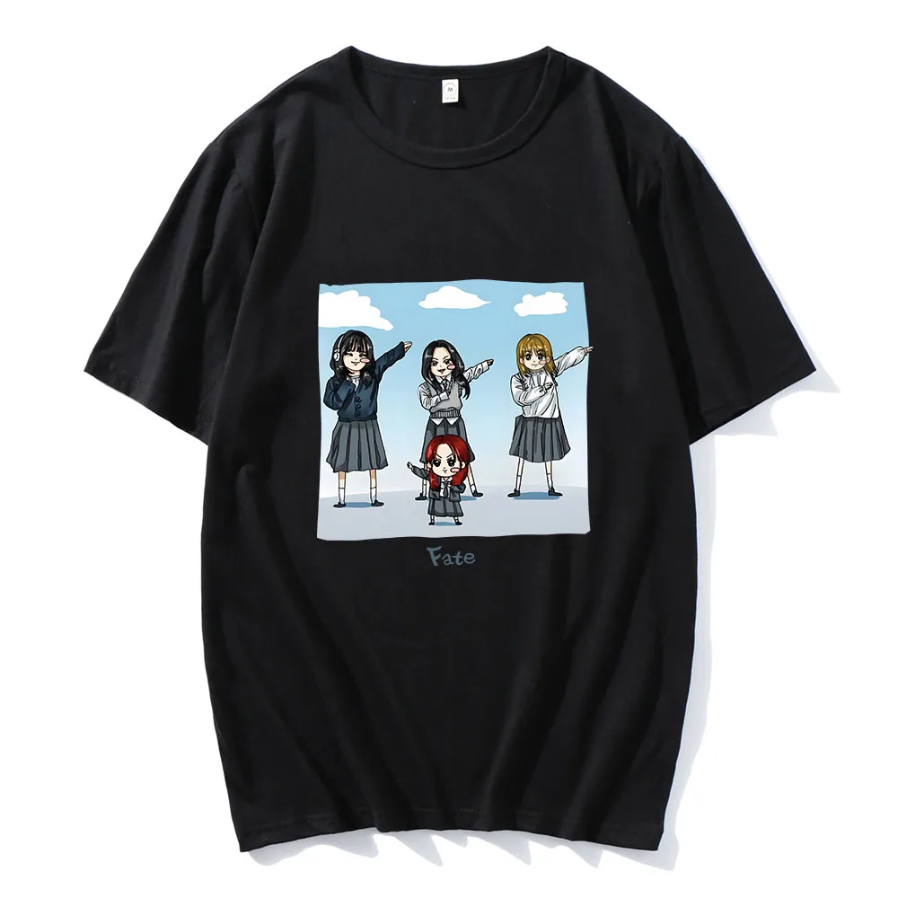 Футболки GIDLE Fate New Song Kawaii футболка с мультяшным графическим принтом хлопковые