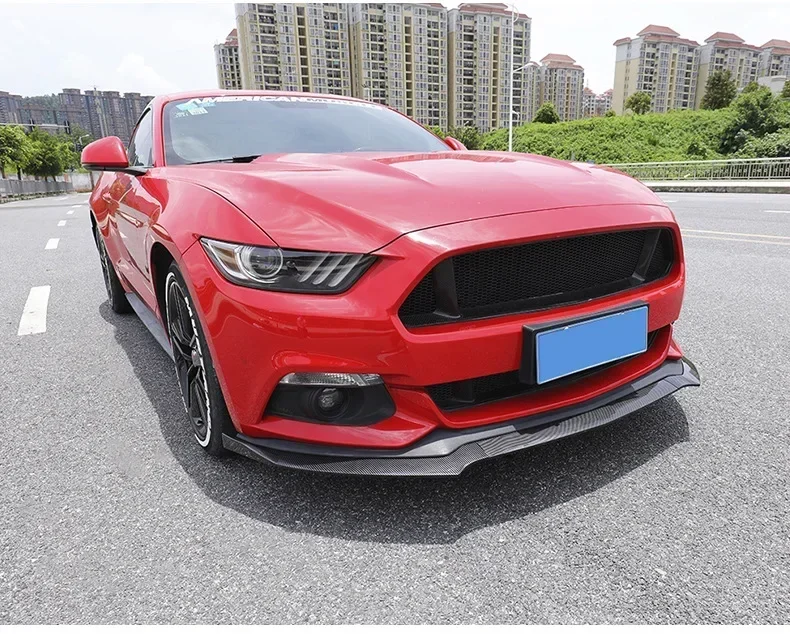 Передний бампер спойлер для Ford Mustang 2015 2016 2017 боковой сплиттер дефлектор комплект