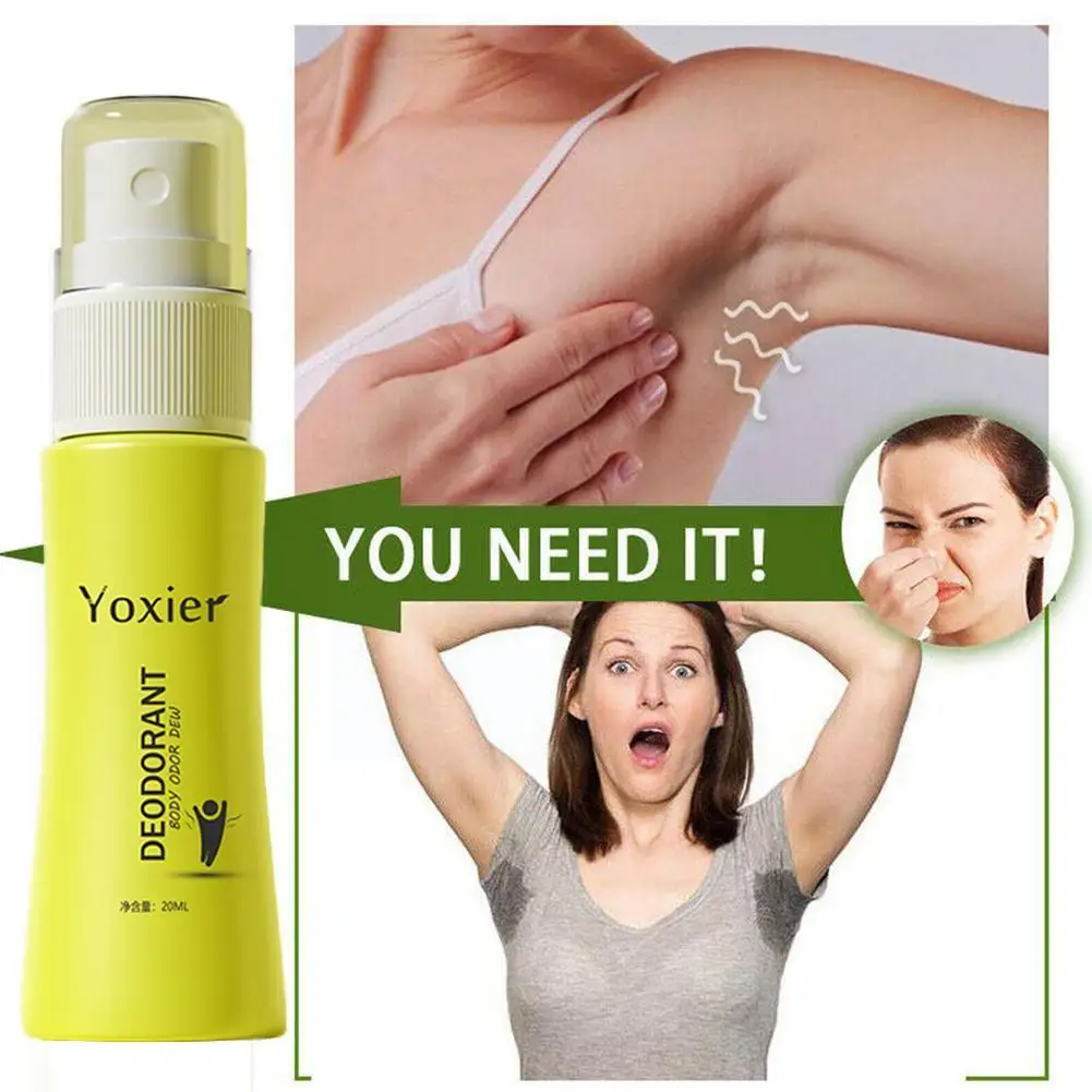 

20 мл Yoxier дезодорант для удаления запахов от пота и тела, уход за подмышками, антиперсиправый спрей унисекс, стойкий дезодорант для тела I2d3