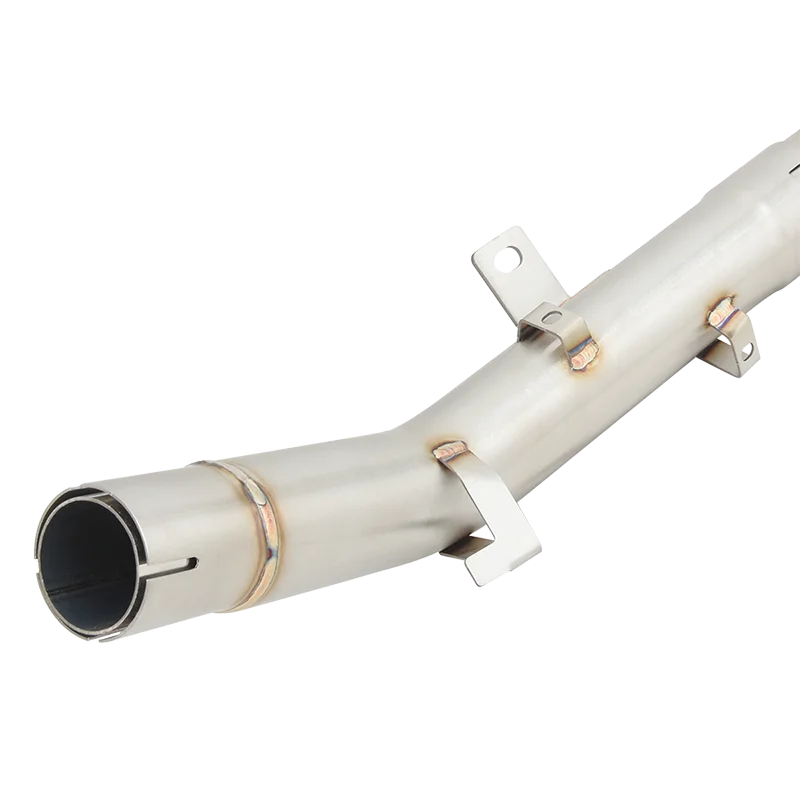 Фото Для QJMOTOR QJ800GS-G QJ 800 GS-G SRK800RR 2023 2024, мотоциклетная выхлопная труба, модифицированная передняя соединительная труба, оригинальный глушитель №3