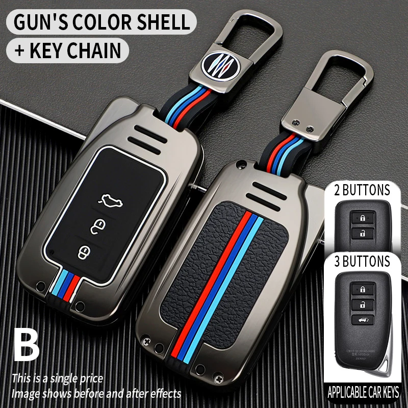 

New Car Key Cover Case Shell for Lexus NX GS RX IS ES GX LX RC 200 250 350 LS 450H 300H Car Key chain Accessories