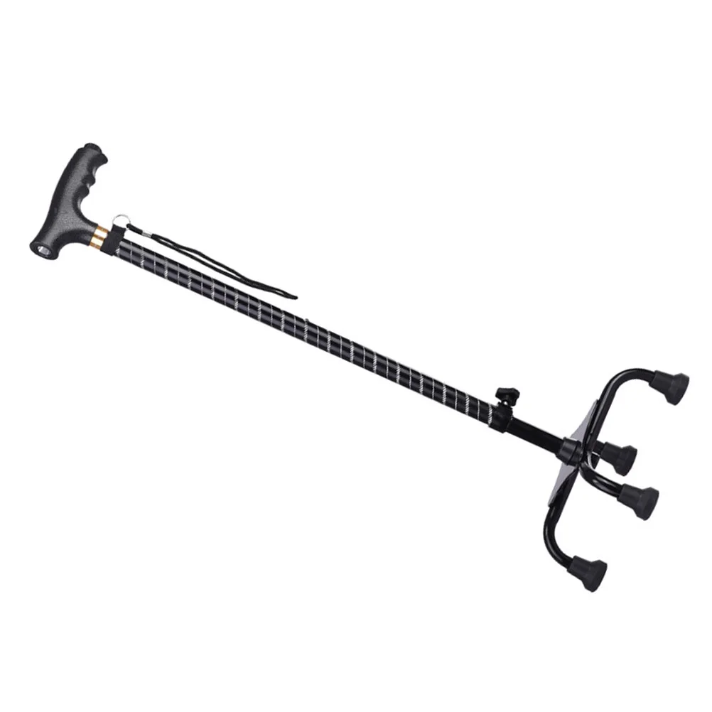 

Cane With Light Adjustable Walking Cane Comfortable Right And Left Hand Grip For Stability Support ( Black )