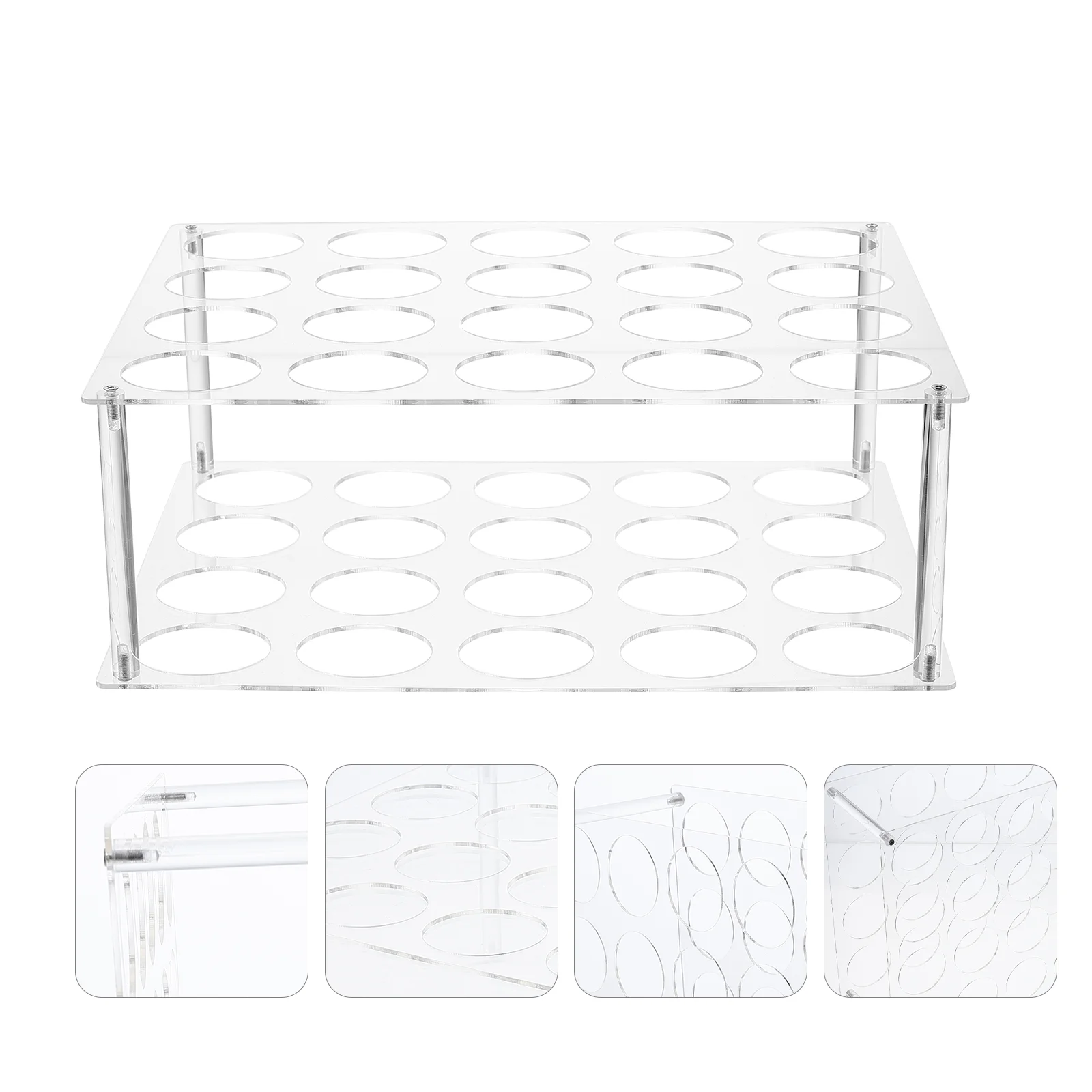 

Vinyl Rack Paper Roll Holder Storage Stand Wrapping Display Tube Rolls Organizer Container Craft Acrylic Rube Compartment Clear