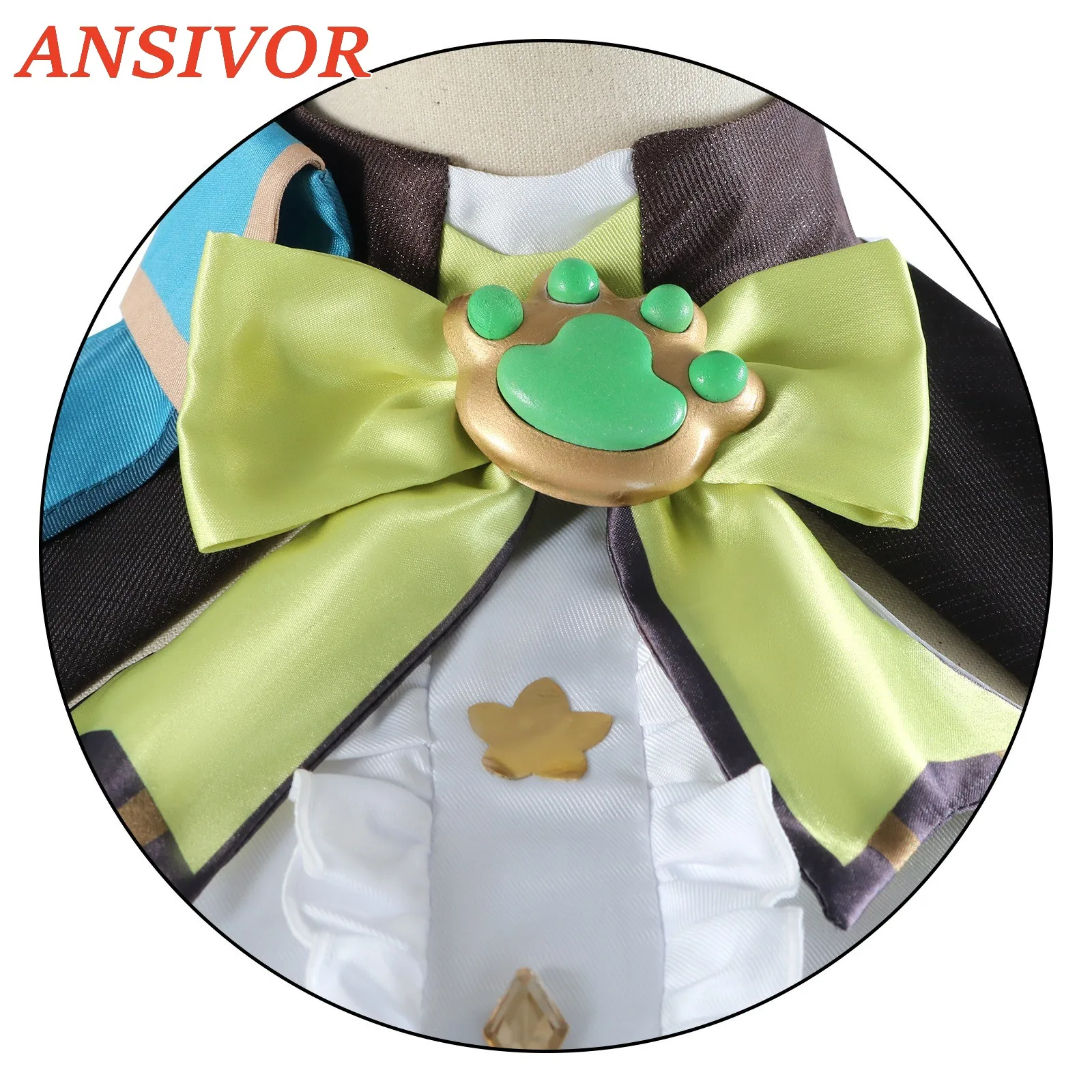 Кирара Косплей Игра Genshinimpact Призрак в сапогах Платье Парик Головные уборы Шляпа