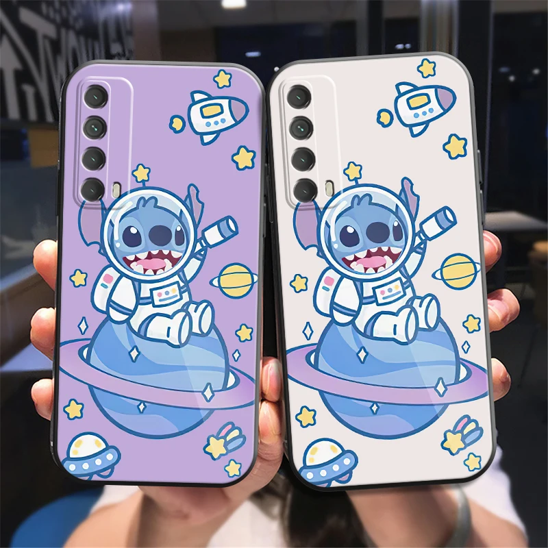 

Disney Stitch Cute Phone Case For Huawei Honor 10 V10 10i 10 Lite 20 V20 20i 20 Lite 30S 30 Lite Pro Back Funda Soft Black