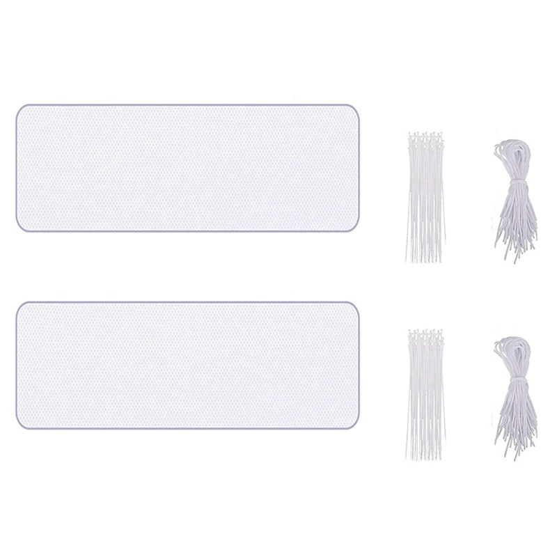 

2X Stairway Net - Baby Safety Rail - Balcony Railing Guard Banister Proofing Stair Net For Child, Pet- Indoor & Outdoo