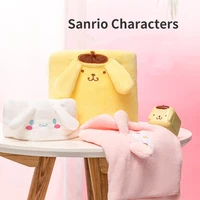 kawaii sanrios kitty cat cinnamoroll my melody anime cartoon cute soft high absorbency bath towel face towel for adult kids