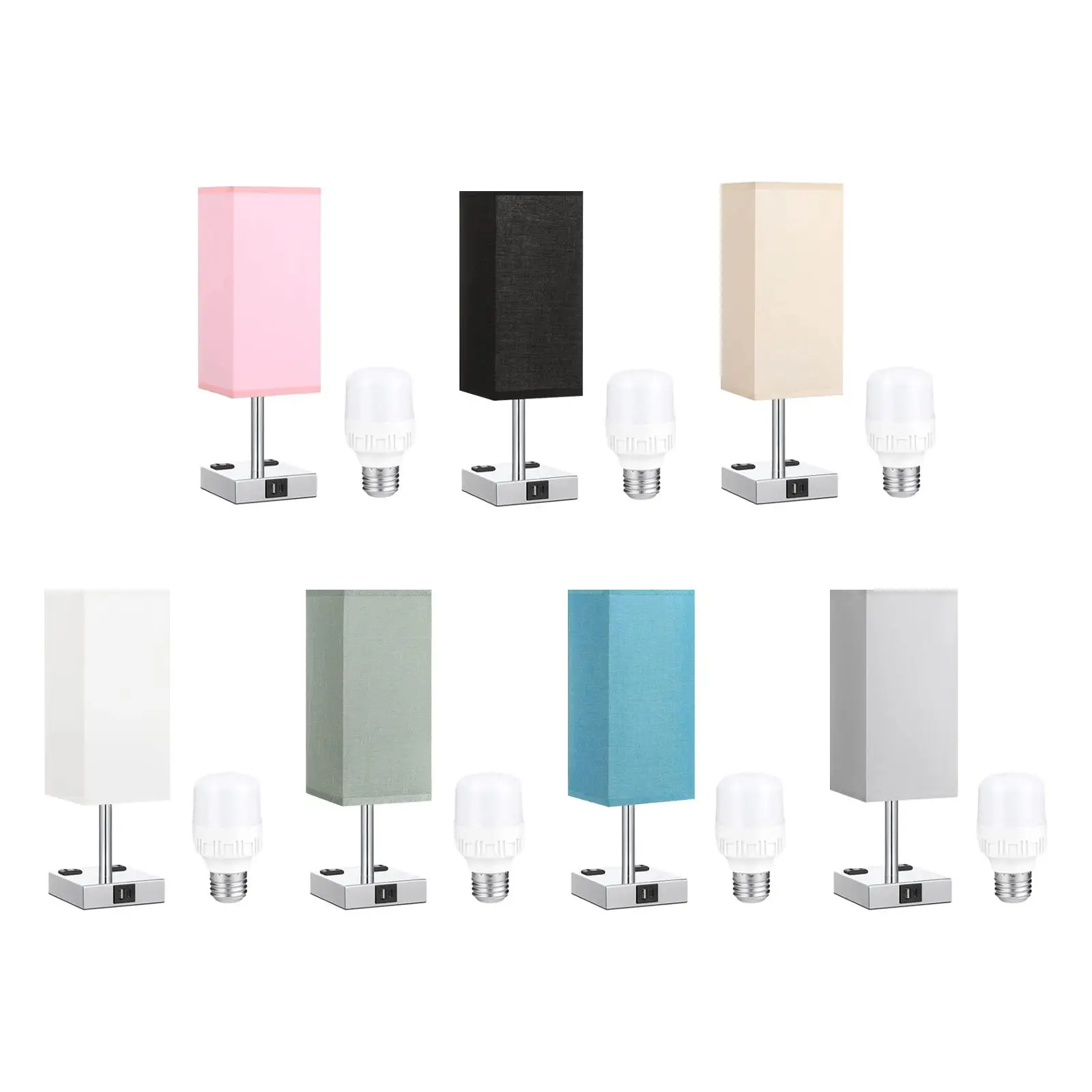 

Table Lamp Reading Light Touch Control Gift Night Lamp Minimalist E26 Modern Decor Bedside Lamp for Bedroom Office Us Plug