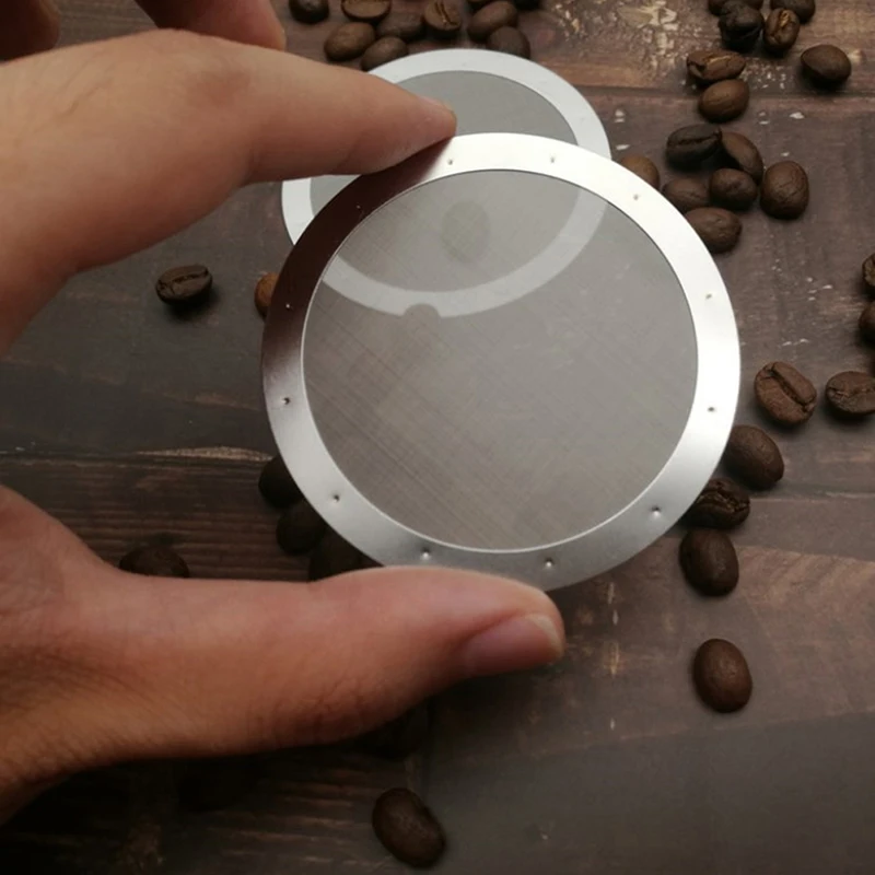 2 шт., фильтр для кофеварки, из нержавеющей стали
