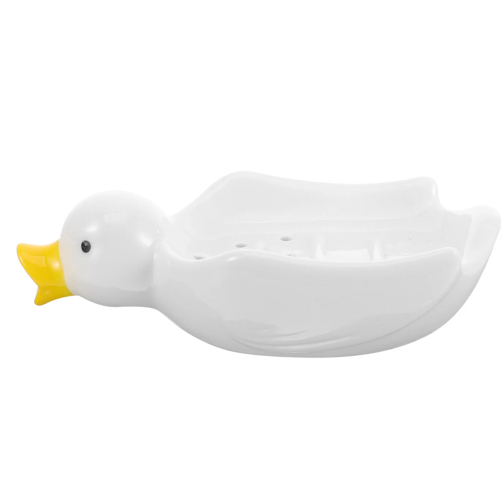 

Toiletries Ceramic Duck Soap Dish Container Lovely Holder Adorable Bathroom Supplies