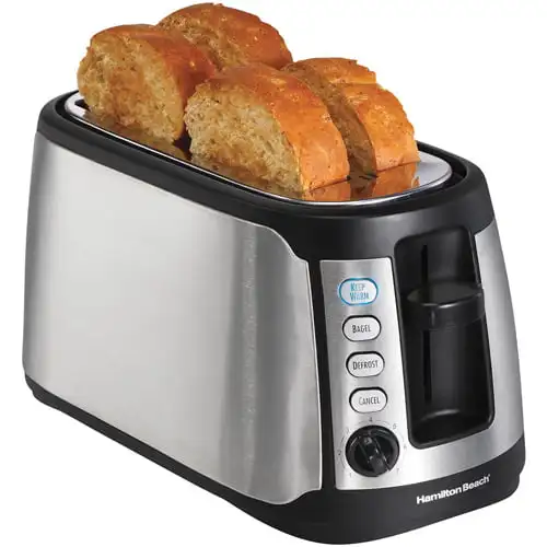 

Long Slot Keep Warm Toaster