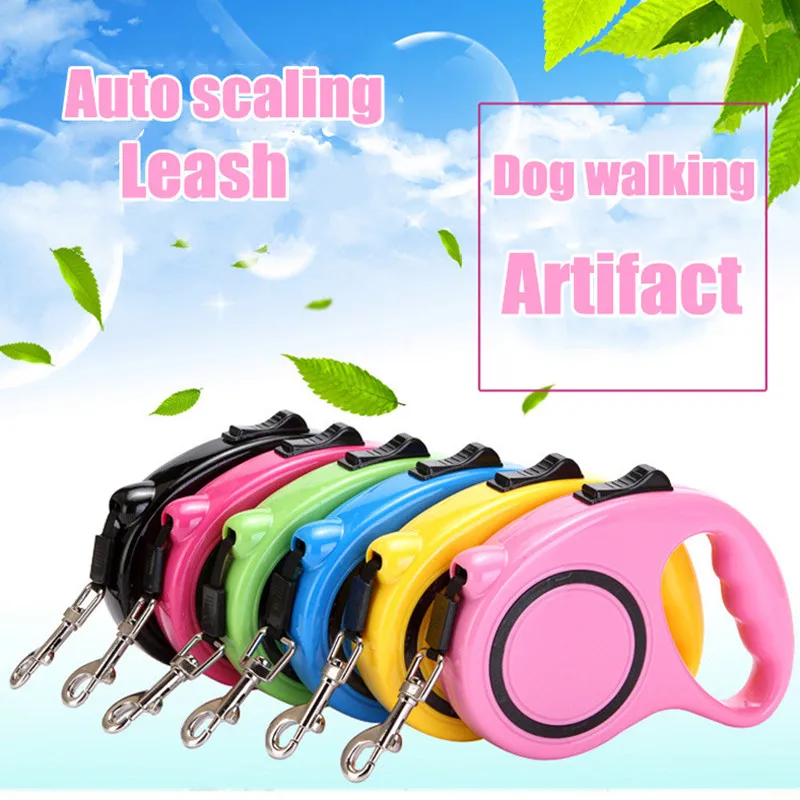 

Extendable Dog Leash 3/5M Retractable Dog Leash Durable Leash Automatic Retractable Traction Rope For Pet Cat Dog Collar