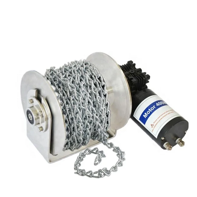 

400W 600W 1000W Drum Winch Mini 12V 24V Electric Winch for Ship yacht Boat Accessories Other Marine Supplies