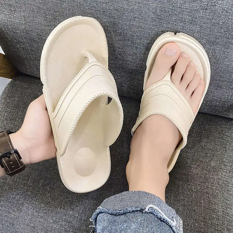 

Home Shoes Men Soft Bottom Beach Thickening Soft Home Slippers Red Men's Beach Flip Flops Tennis Luxury Brand 2022 Tennis Sho