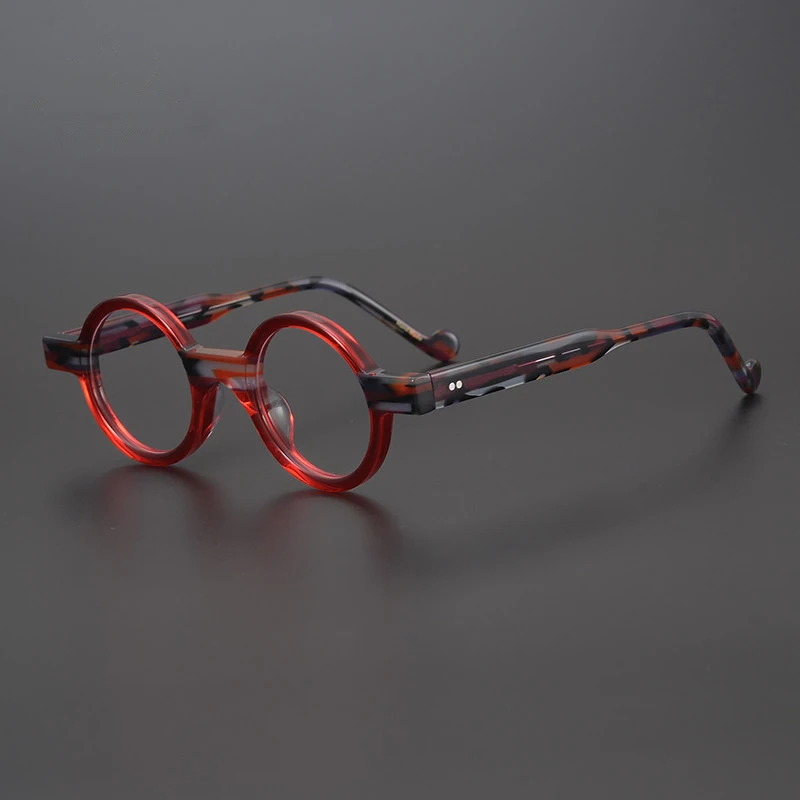 

Vintage Round Glasses Frame Colorful Acetate Mopyia Eyeglasses Frame Prescription Women Designed from OTGT Aesthetic Glasses
