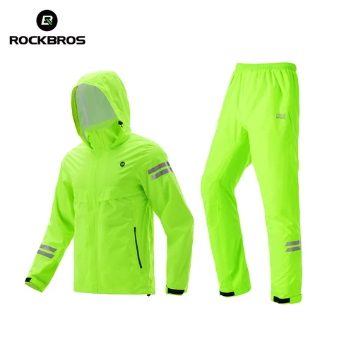 ROCKBROS Велосипедный костюм мужской флуоресцентно-зеленый