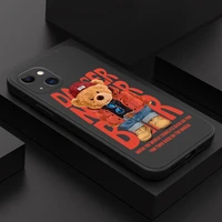 cool bear phone case for iphone 13 12 11 pro max mini x xr xs max se2020 8 7 plus 6 6s plus cover