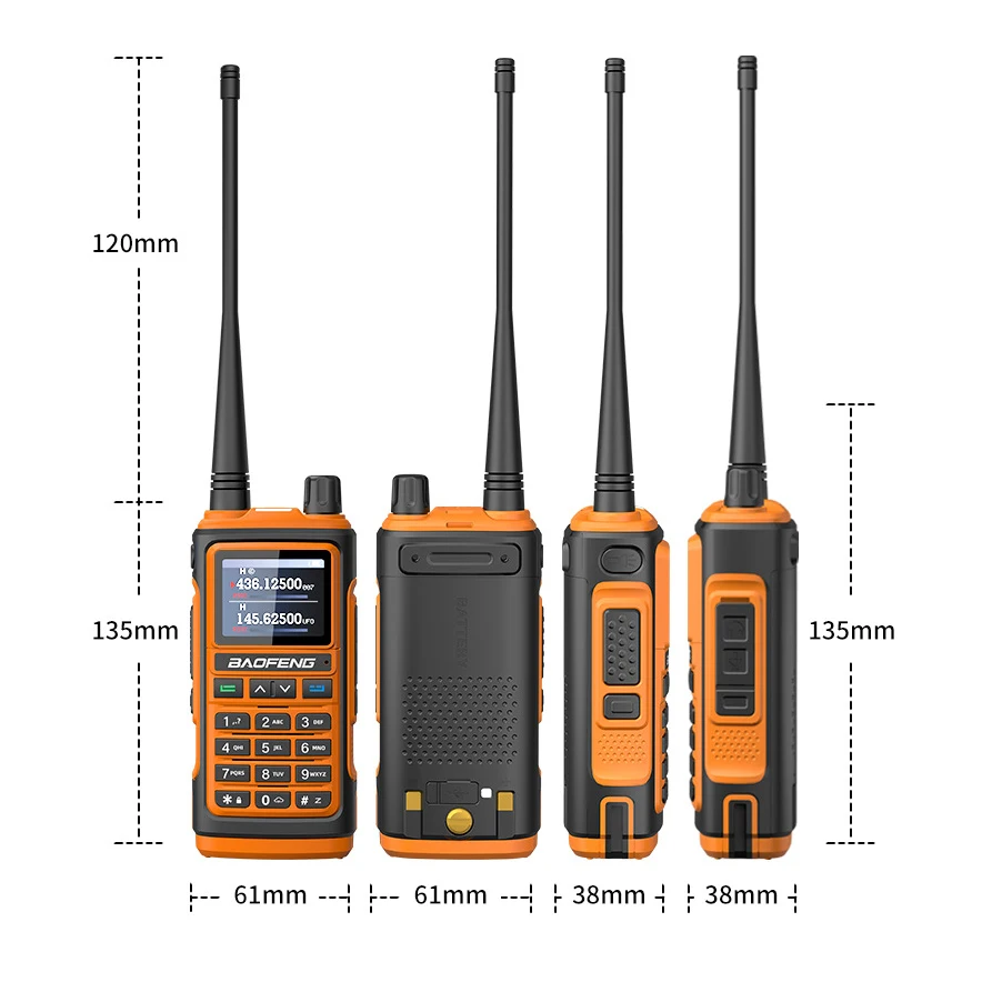 Baofeng UV17L Walkie Talkie Type-C Портативная функция сканера радиолюбителей дальнего