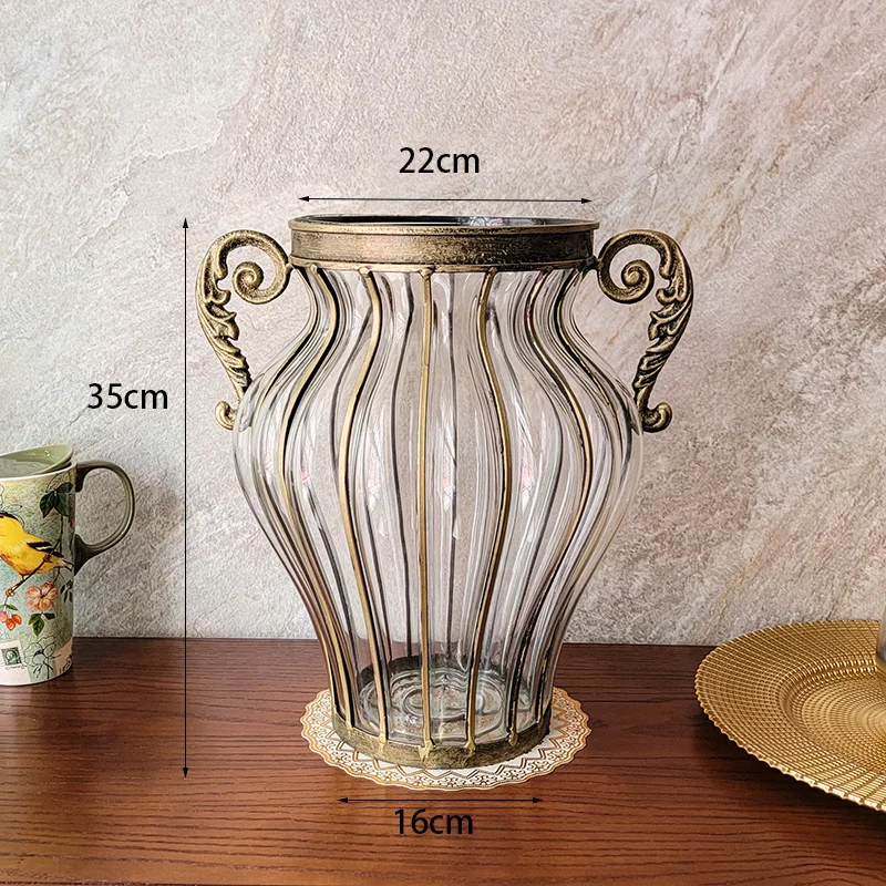 "Green Glass Flowers Vases Nordic Terrarium Girls Transparent Design ...