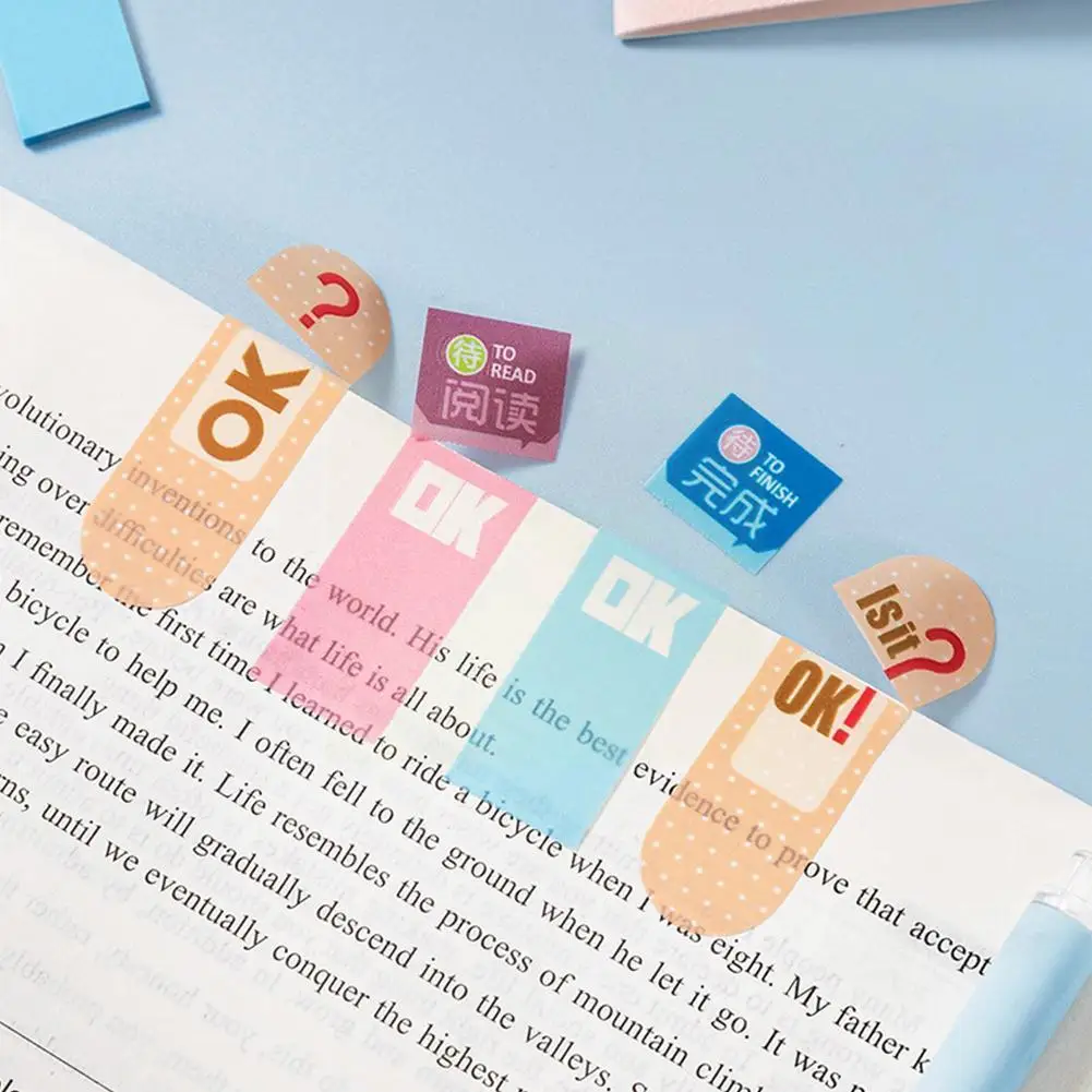 

100 Sheets Kawaii Memo Pad Tearable Waterproof Sticky Paper Cute Stickes Diy Self-stick Animal Bookmarks Note Station D0v4