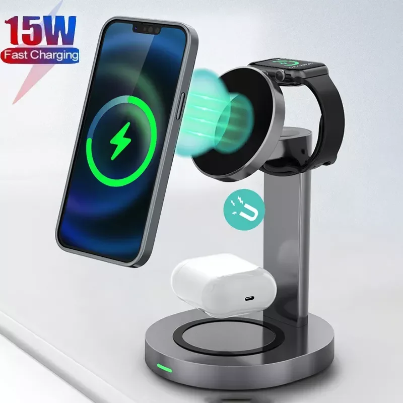 

for Magsafe 3 In 1 Wireless Chargers 12 13promax 15W Qi 13 Charging for Watch Charge