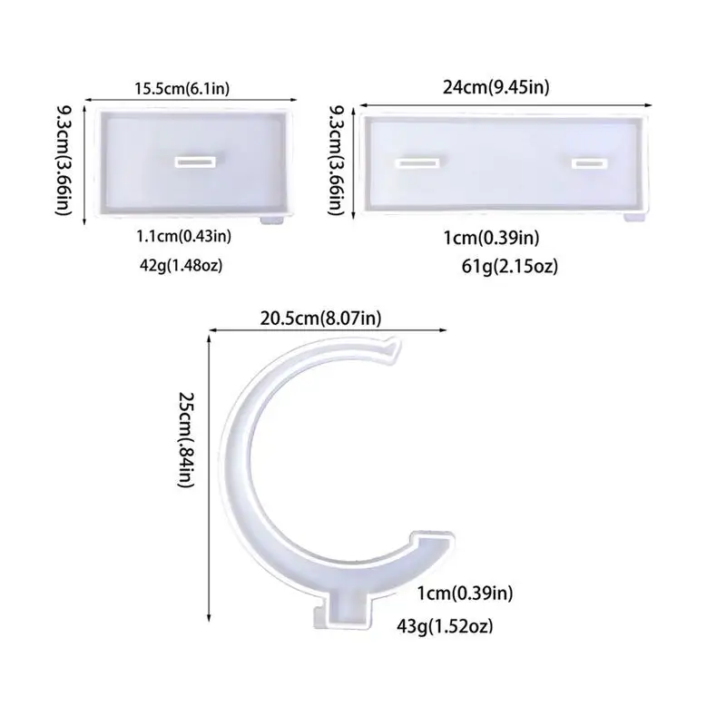 Форма для хранения ювелирных изделий смоляная форма подсвечника силиконовая