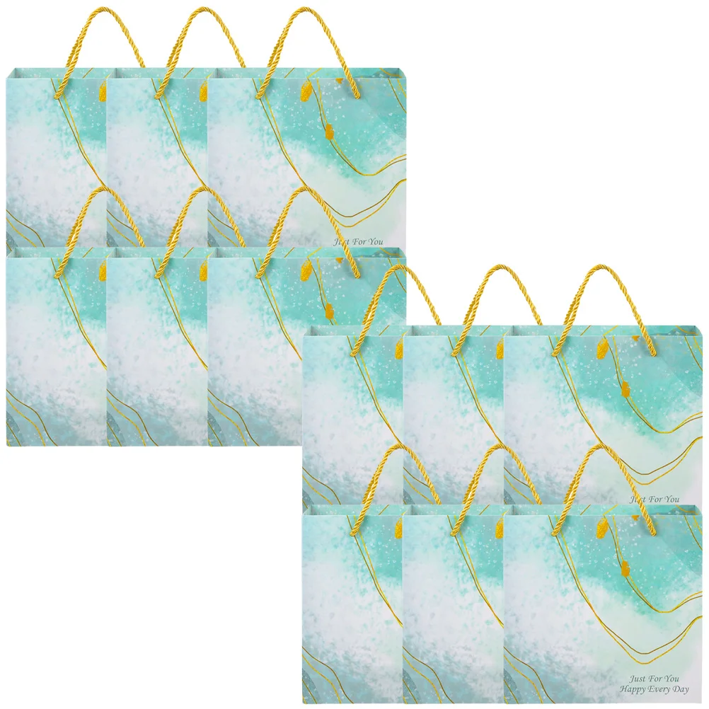 

12 Pcs Present Bag Small Gift Bags Sacks Medium Business Paper Goodies Party Favor Bulk