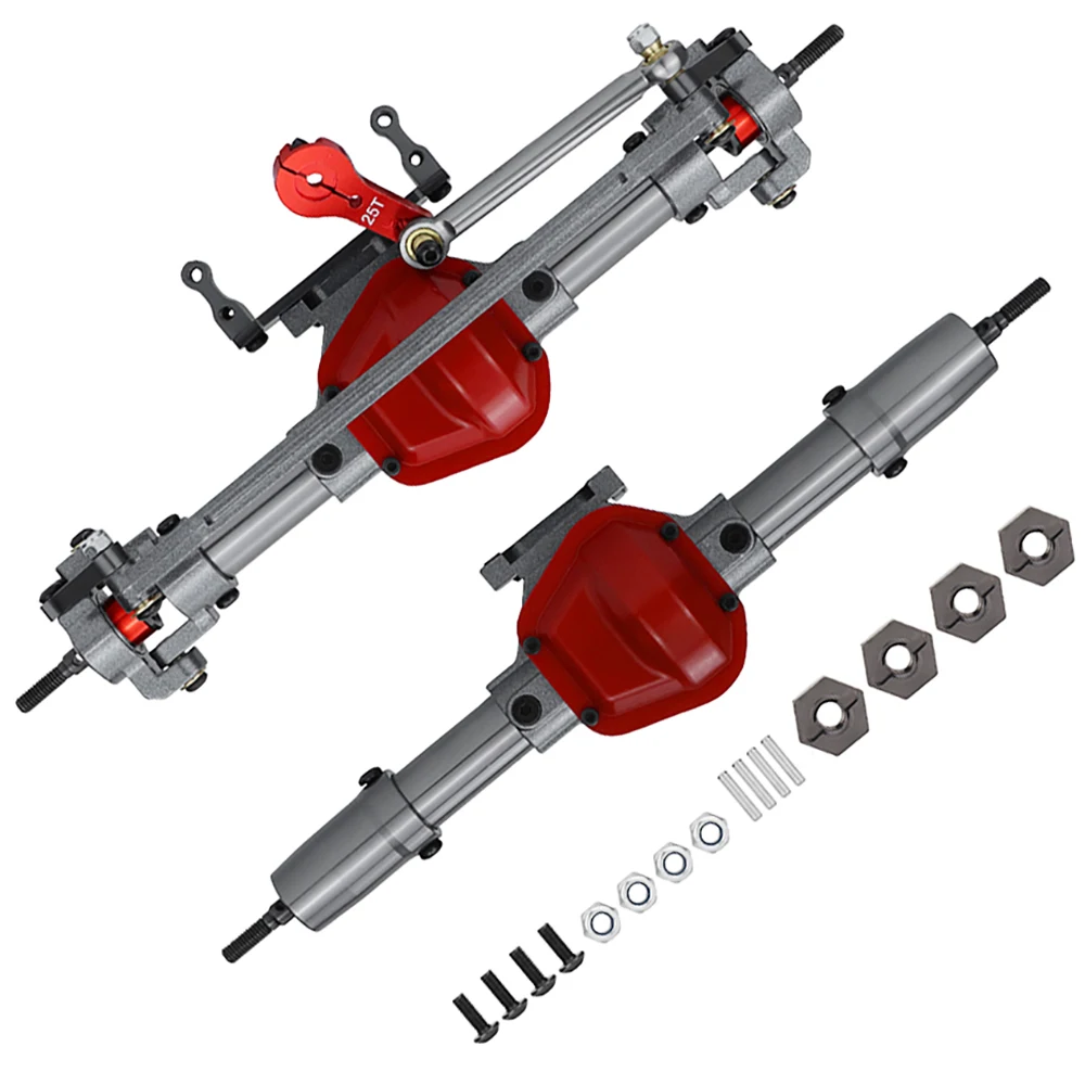 

1/10 полноприводный автомобиль на радиоуправлении, передняя и задняя оси с ЧПУ из сплава, с рычагом, обработанный на ЧПУ для 1:10 Rc Crawler AXIAL SCX10 D90 RC4WD