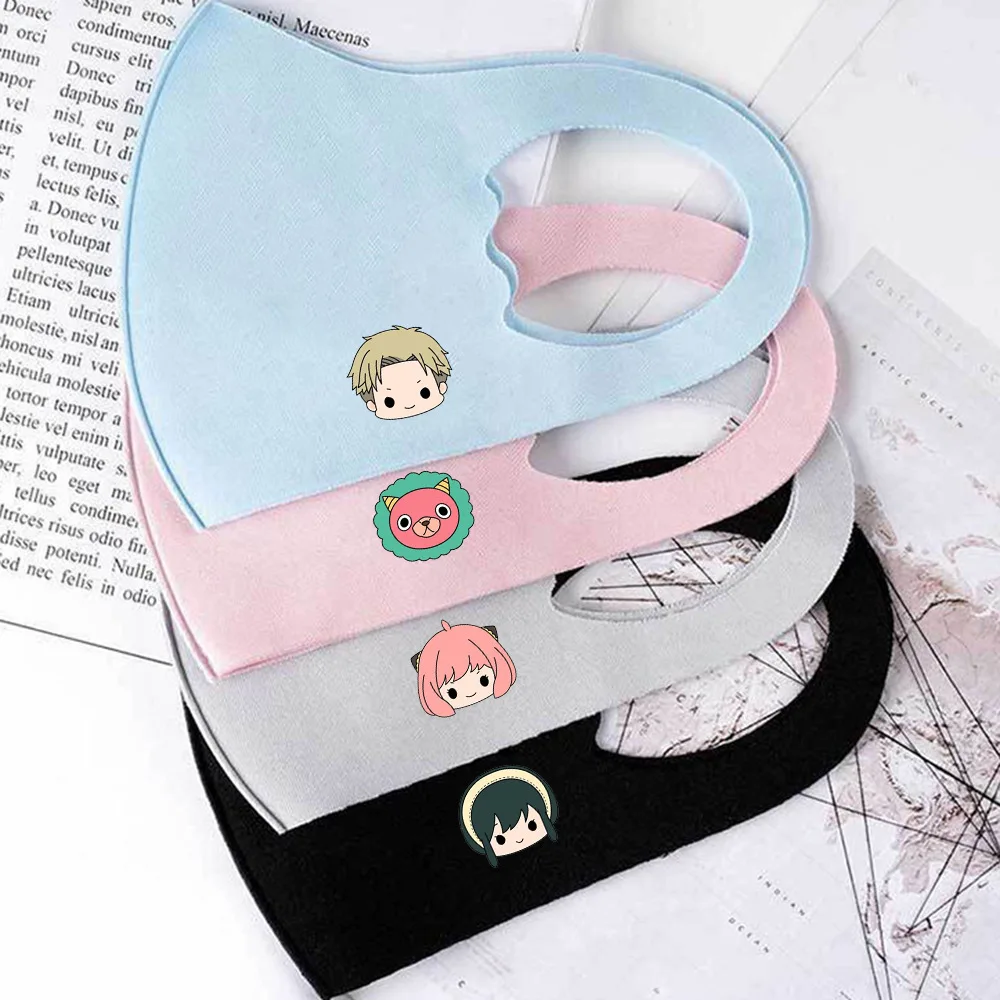 

SPY x FAMILY Childrens Colorful Ice Silk Face Cover Cosplay Mask Breathable Outdoor Cover Animation Peripheral Product