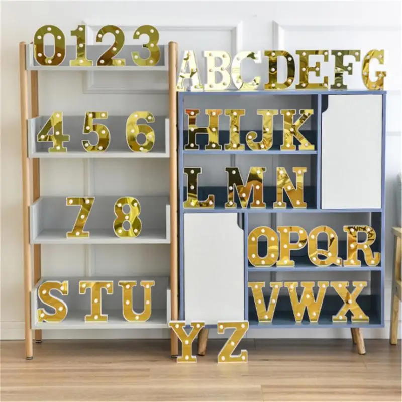 

Large Alphabet Number LED Digital Lights Light Up Digital Standing Waterproof