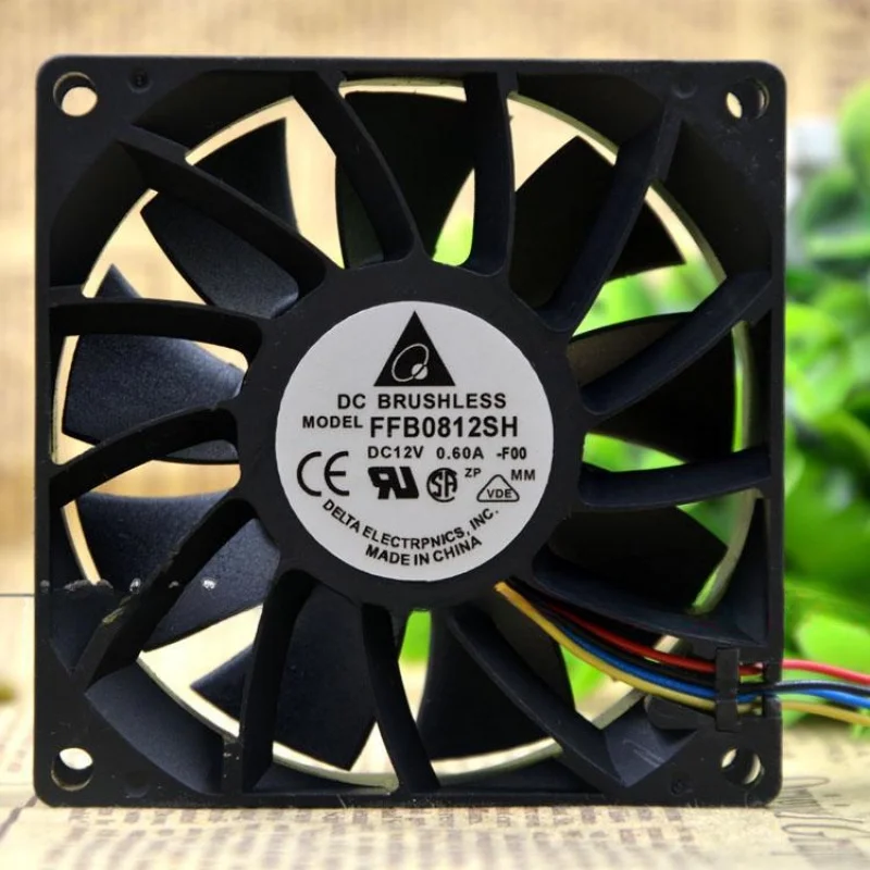 FFB0812SH 8CM 8025 12V 0.60A PWM контроль температуры шасси охлаждающий вентилятор