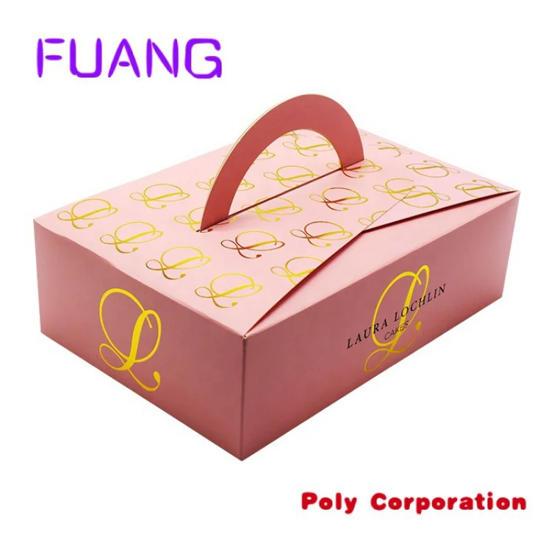 Custom design recyclable packaging take away disposable paper cake fried chicken food packaging bopacking box for small business