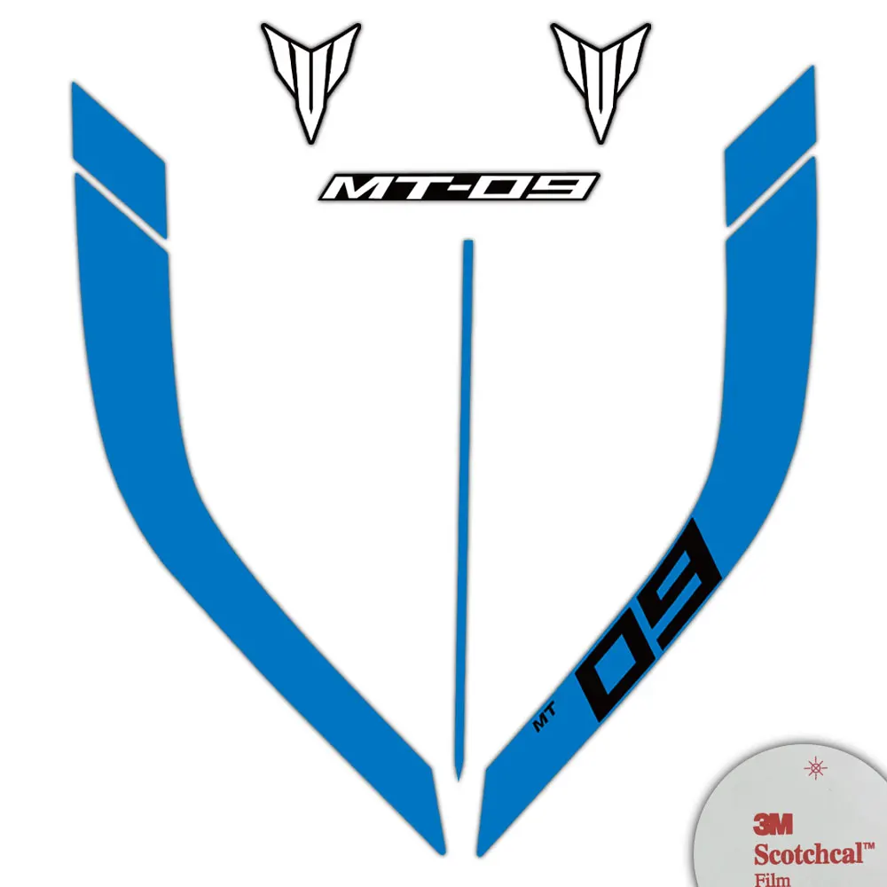 Мотоциклетные наклейки 3M аксессуары на топливный бак защита логотипа для Yamaha Mt09